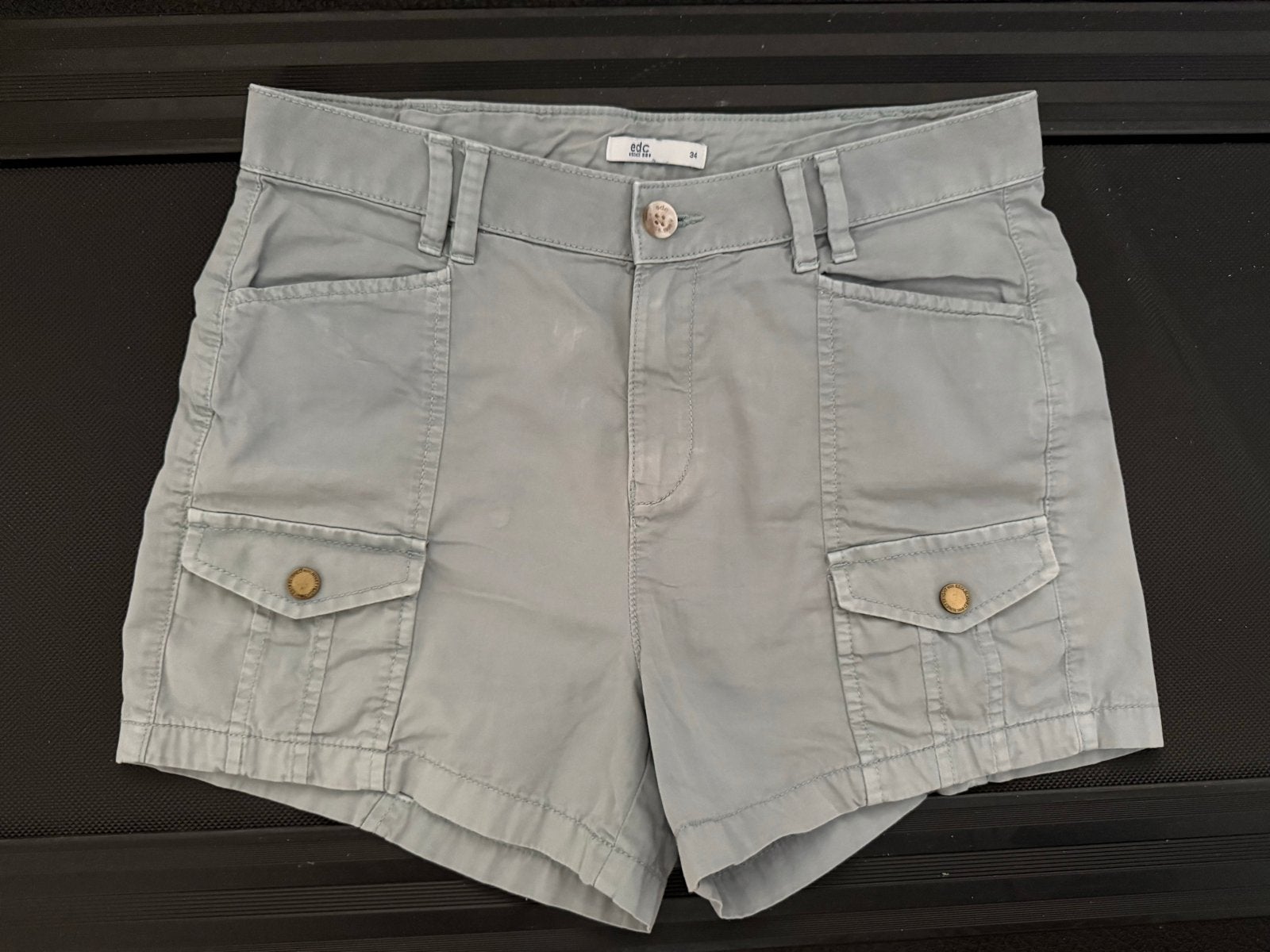 EDC by Esprit korte broek maat 34 zeegroen, Kort, Blauw, Ophalen of Verzenden, Zo goed als nieuw