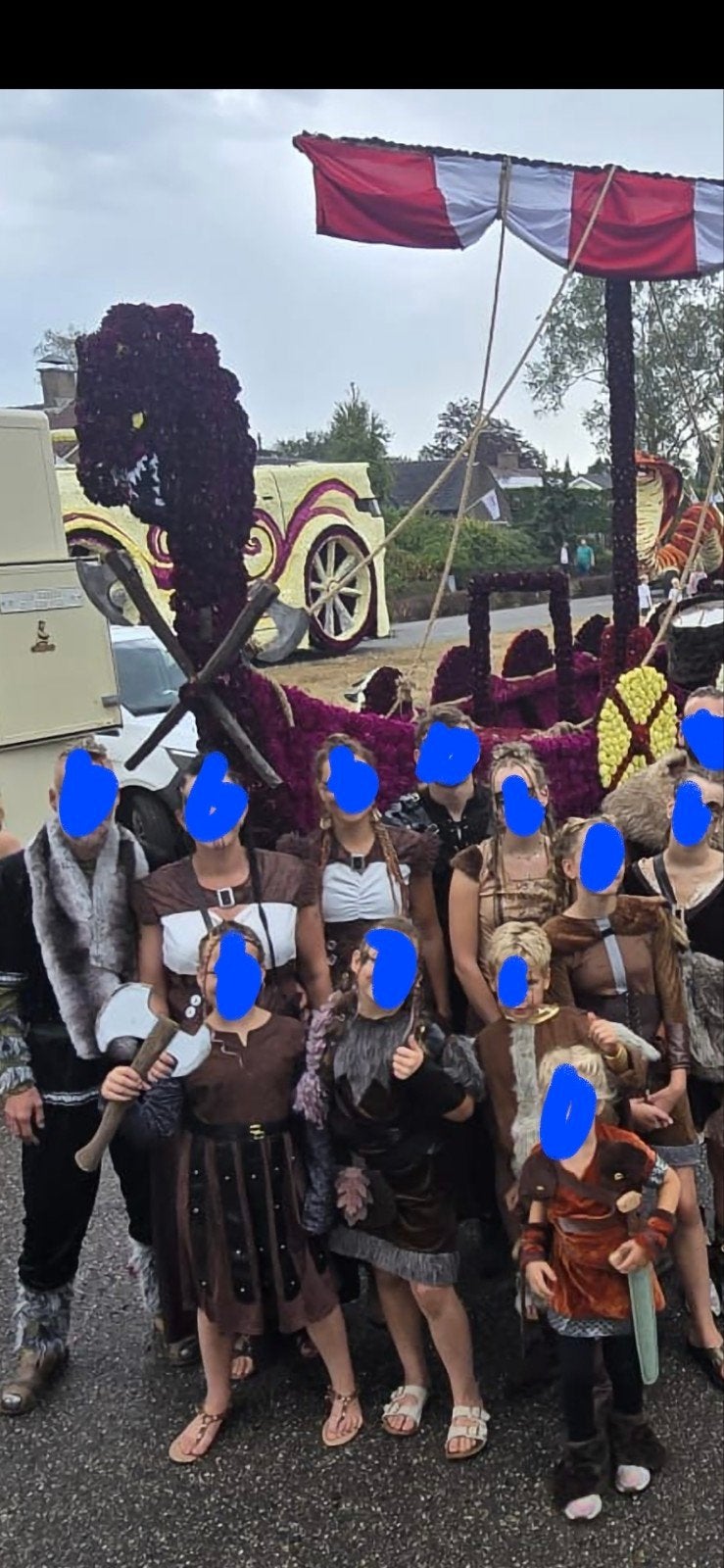 Viking kostuums voor het hele gezin - Diverse maten, Ophalen of Verzenden, Zo goed als nieuw, Pak of Jurk