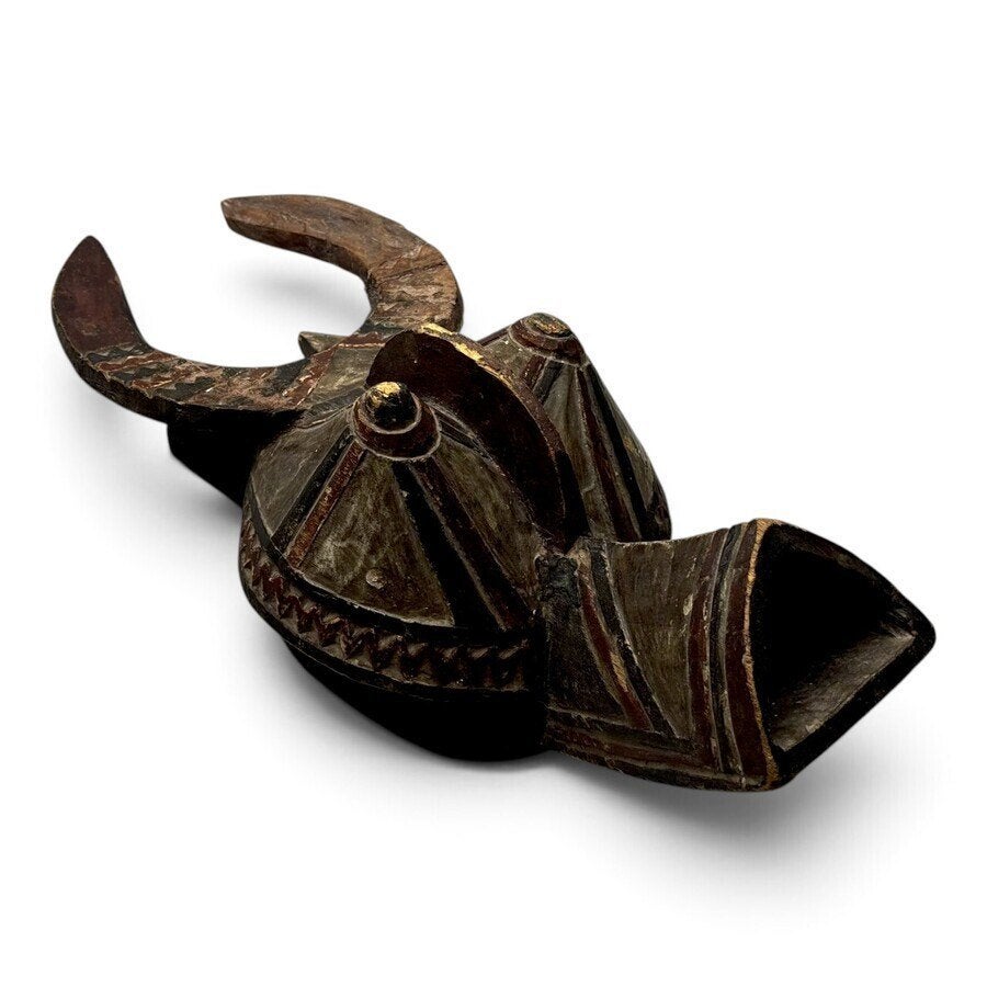 Twee West-Afrikaanse houten maskers, Afrika, Ophalen of Verzenden, Masker, Hout