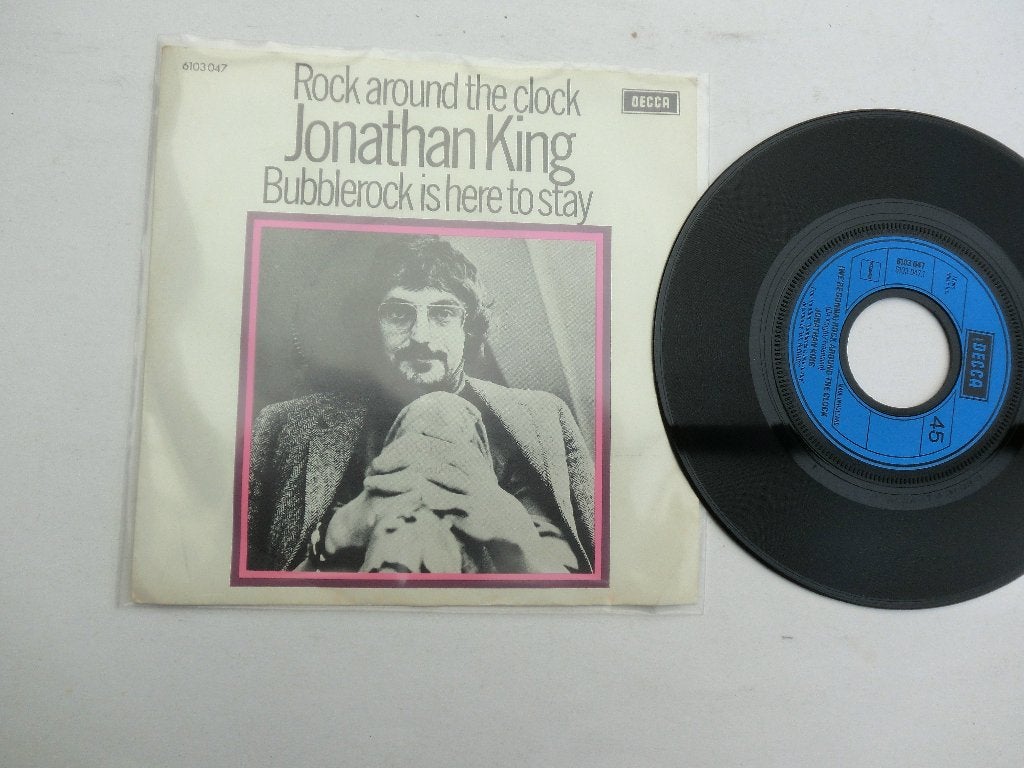 Jonathan King Rock around the clock, Ophalen of Verzenden, Zo goed als nieuw, 7 inch, Pop