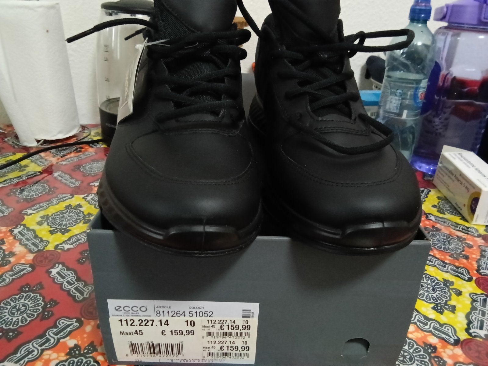 Nieuwe Ecco Patrol herenschoenen - Maat 45, Ecco, Zwart, Nieuw, Ophalen of Verzenden