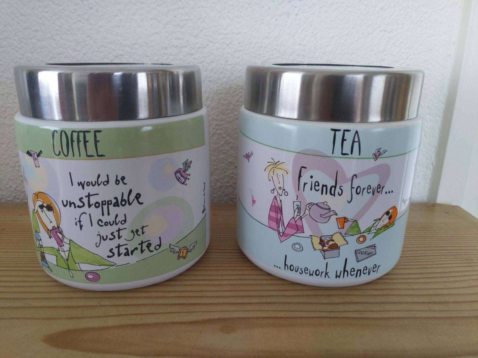 Johnson Brothers, born to shop, voorraadpot Tea en Coffee, Overige merken, Overige typen, Ophalen of Verzenden, Zo goed als nieuw