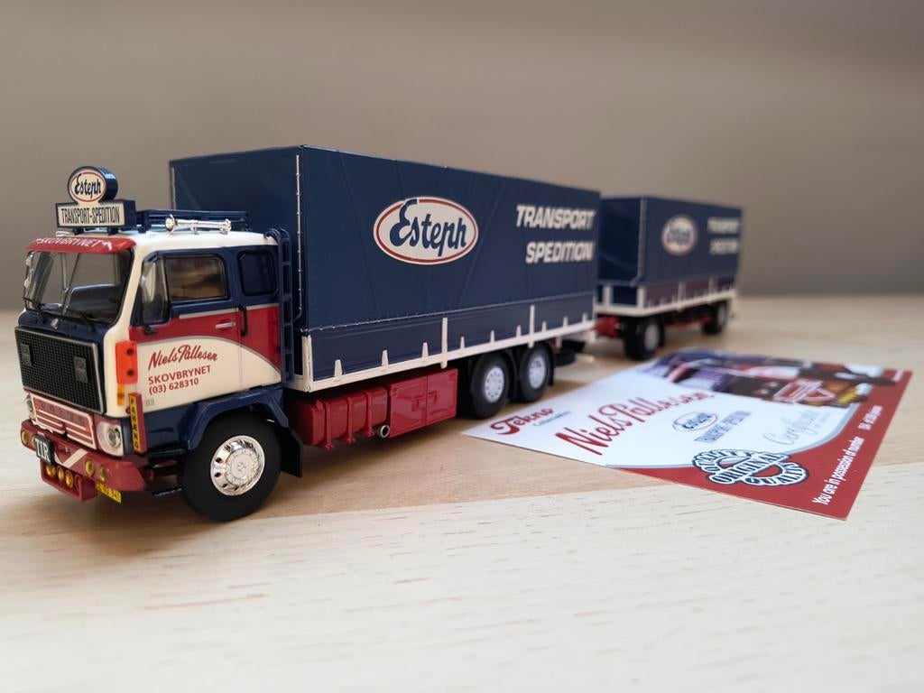 Tekno Volvo Niels Pallesen, Hobby en Vrije tijd, Modelauto's | 1:50, Ophalen of Verzenden, Zo goed als nieuw, Bus of Vrachtwagen