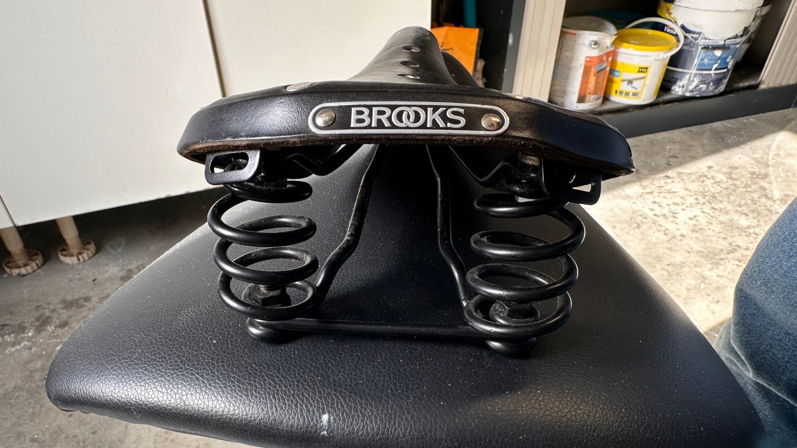 Brooks B396 zadel, Fietsen en Brommers, Ophalen of Verzenden, Gebruikt, Zadel, Leer