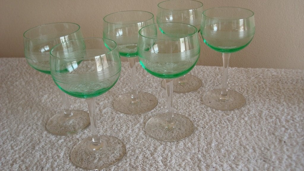 6 stuks roemer glazen kristal retro/vintage jaren '70, Huis en Inrichting, Keuken | Servies, Verzenden, Glas, Overige stijlen