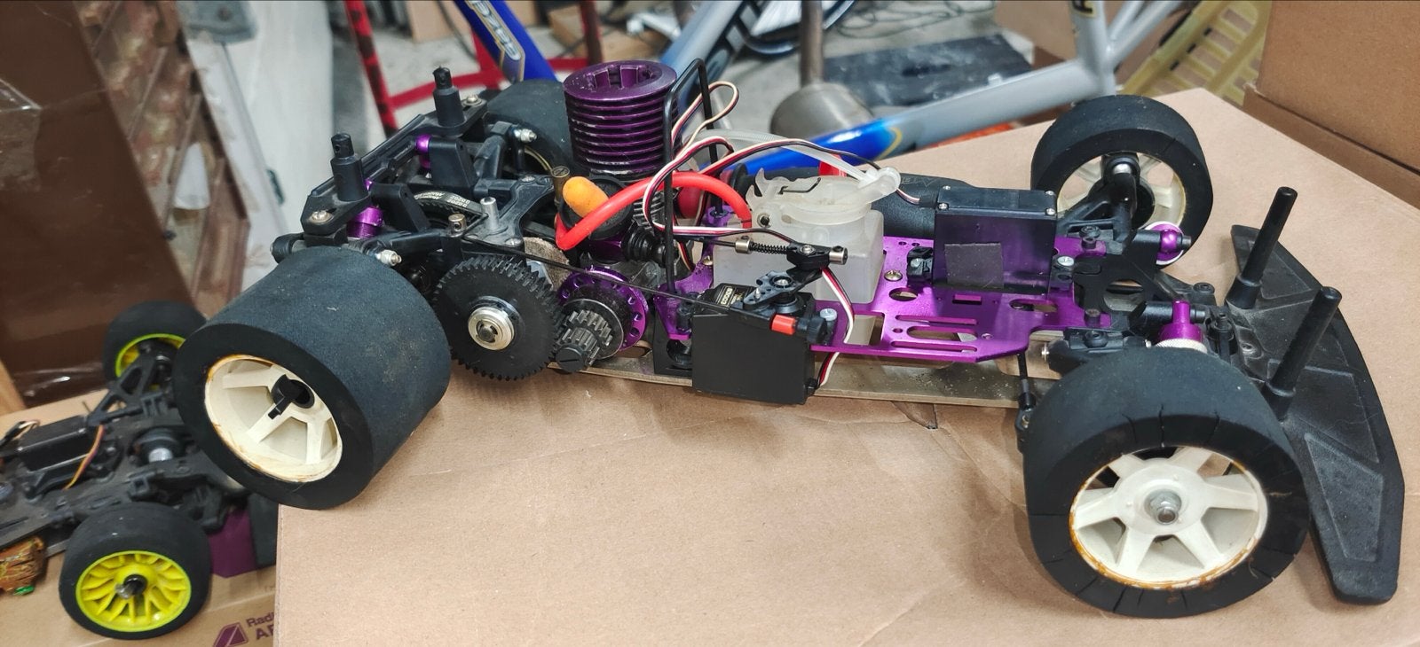 Z.g.a.n. Mugen Advance K2X Nitro Racer Schaal 1/10, Ophalen of Verzenden, Zo goed als nieuw, Schaal 1:10, Auto onroad