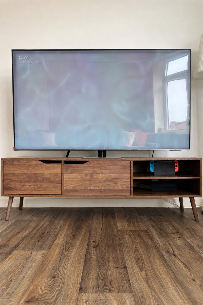 Tv meubel, 150 tot 200 cm, Ophalen of Verzenden, Zo goed als nieuw, Minder dan 100 cm