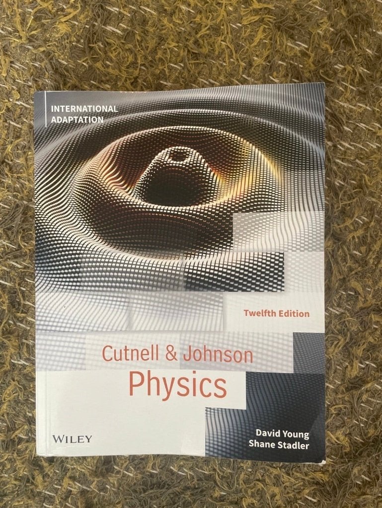 Studieboek Physics van Cutnell & Johnson, 12th edition, Ophalen of Verzenden, Beta, Zo goed als nieuw, HBO