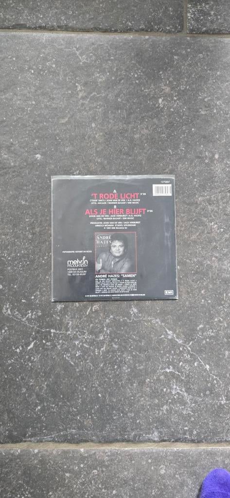 Andre hazes single het rode licht. Orgineel, Ophalen of Verzenden, Zo goed als nieuw, Overige formaten, Disco
