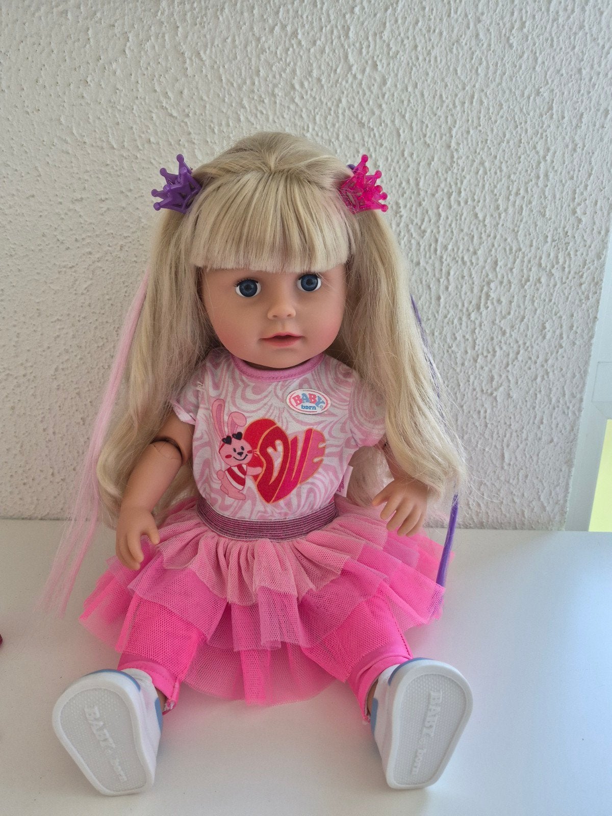 Baby Born Grote Zus Carla Sister Babyborn.

Ze is heel bewee, Ophalen of Verzenden, Zo goed als nieuw, Babypop
