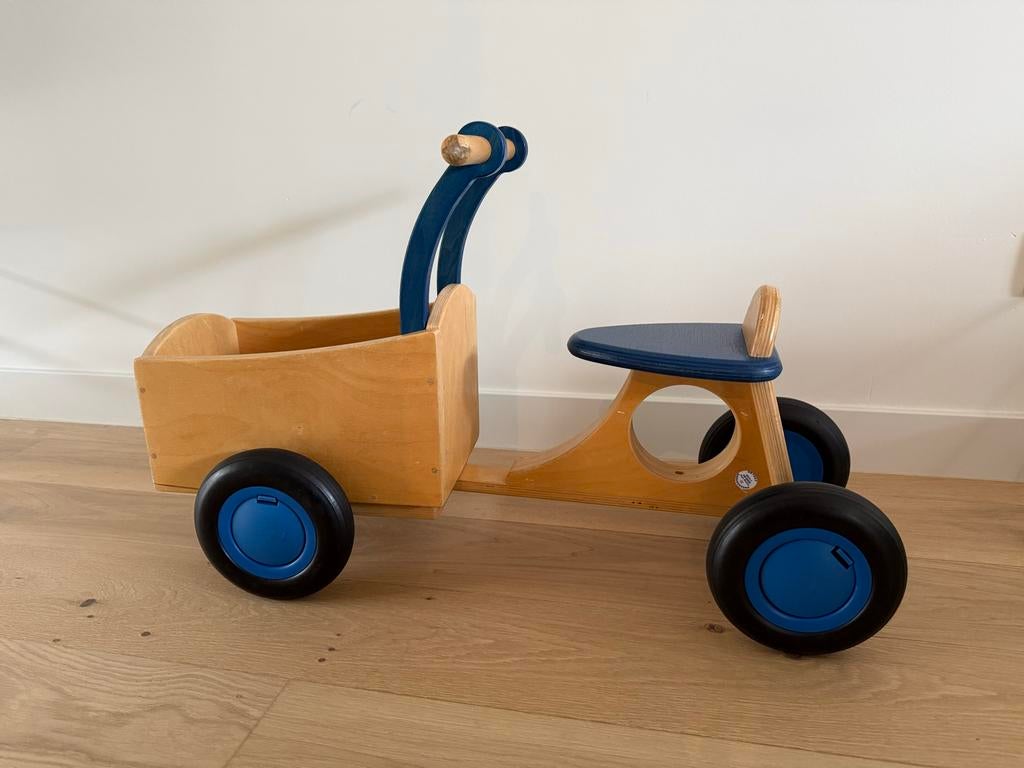 Van Dijk bakfiets loopfiets, Kinderen en Baby's, Speelgoed | Buiten | Voertuigen en Loopfietsen, Ophalen, Gebruikt, Loopvoertuig