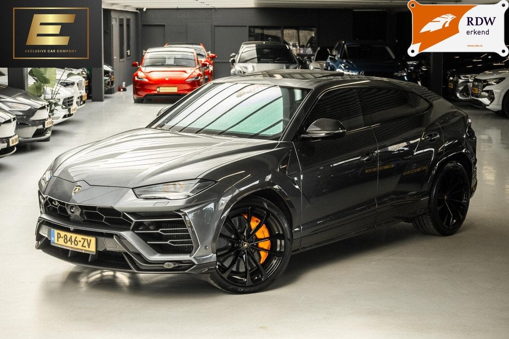 Lamborghini Urus 4.0 V8 | Keramisch| Full Carbon |B&O | Pano, Auto's, Lamborghini, Bedrijf, Te koop, Urus, 360° camera, 4x4, ABS