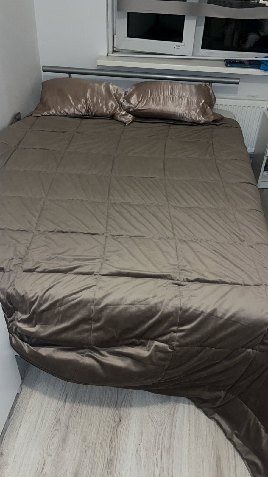 Bed met matras, Ophalen, Zo goed als nieuw, Eenpersoons, Kussen