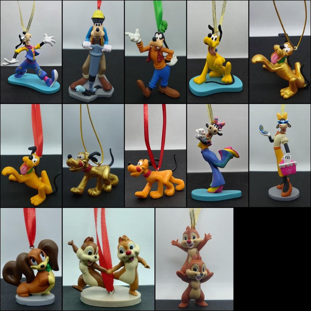 Disney Goofy Pluto Clarabella Knabbel Babbel kerst ornament, Ophalen of Verzenden