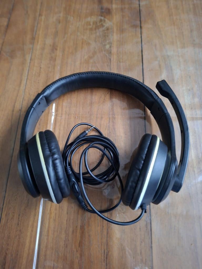 Koptelefoon met microfoon, Audio, Tv en Foto, Koptelefoons, Ophalen of Verzenden, Gebruikt, Over oor (circumaural), Overige merken