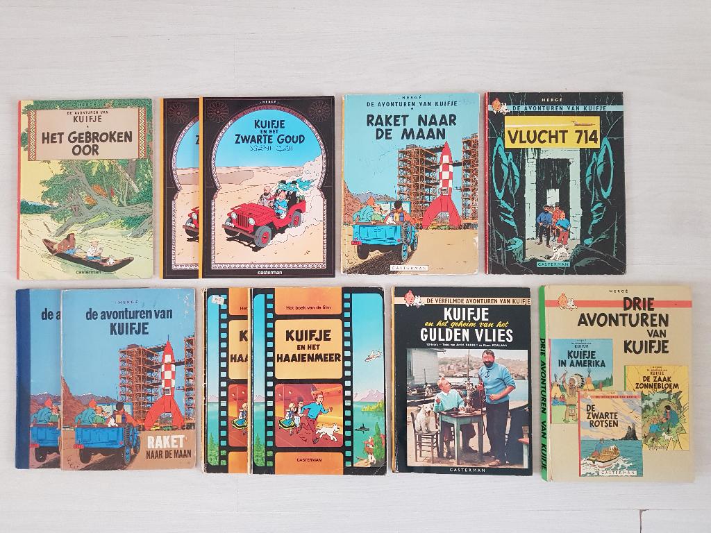 Kuifje, Boeken, Stripboeken, Gelezen, Meerdere stripboeken, Ophalen of Verzenden