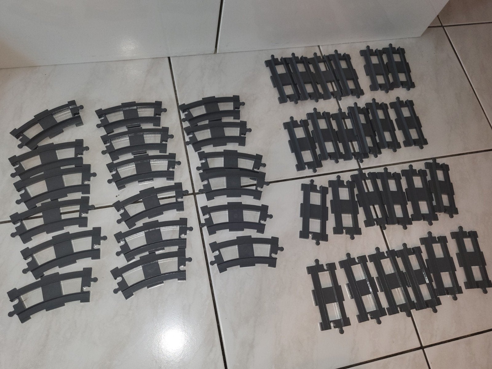 Duplo set met 42 rails delen, Gebruikt, Ophalen of Verzenden, Duplo, Duplo