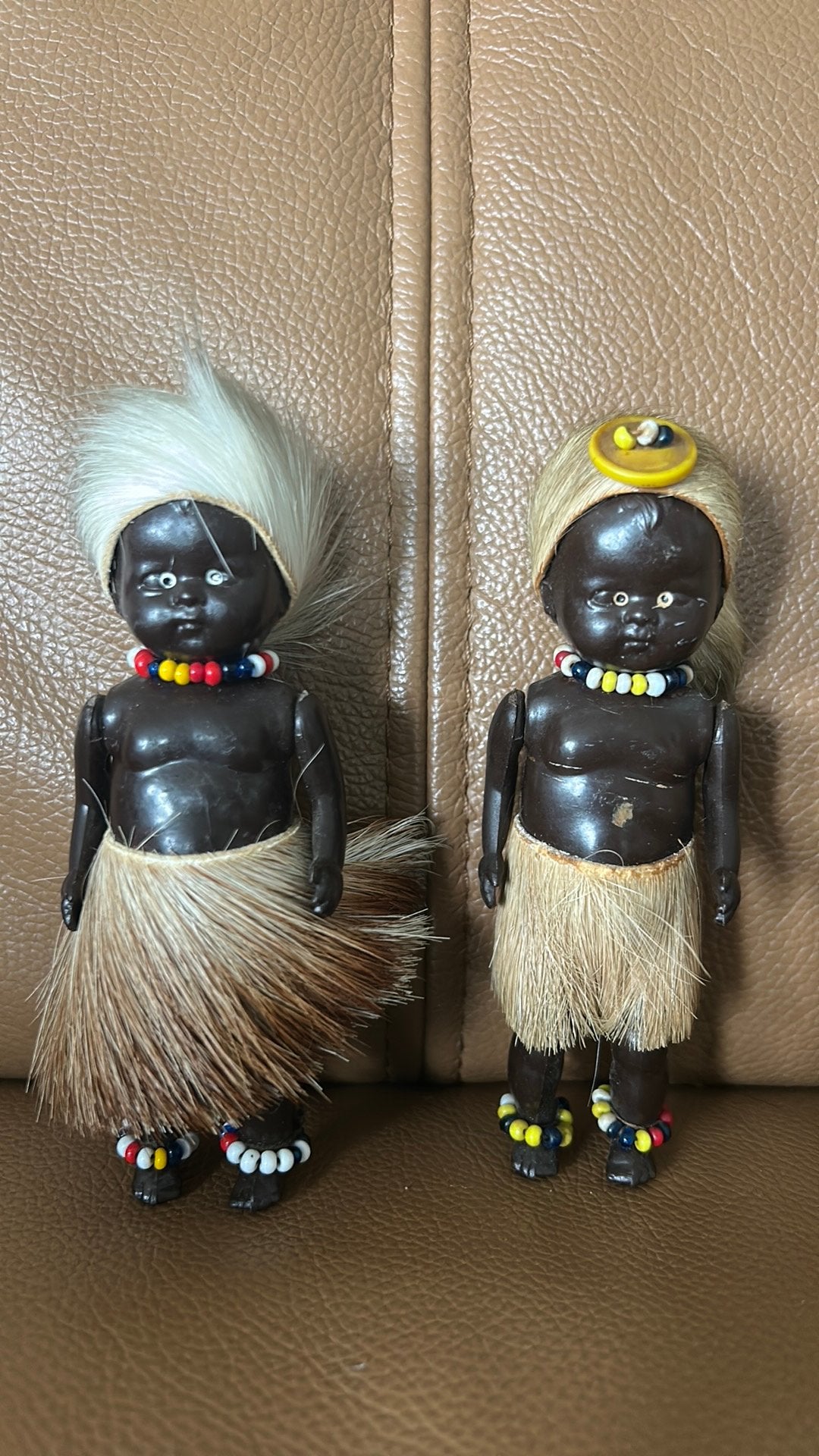2 afrikaanse poppen, Ophalen, Gebruikt, Pop
