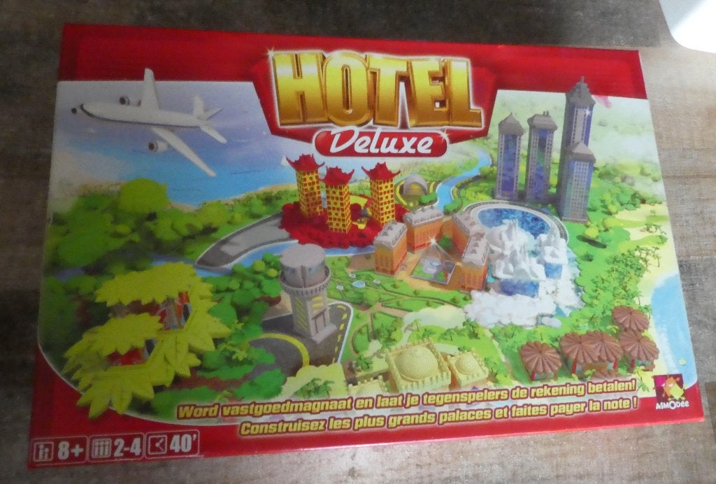 Hotel Deluxe - Bordspel vanaf 8 jaar. z.g.a.n., Een of twee spelers, Ophalen of Verzenden, Zo goed als nieuw, Zygomatic