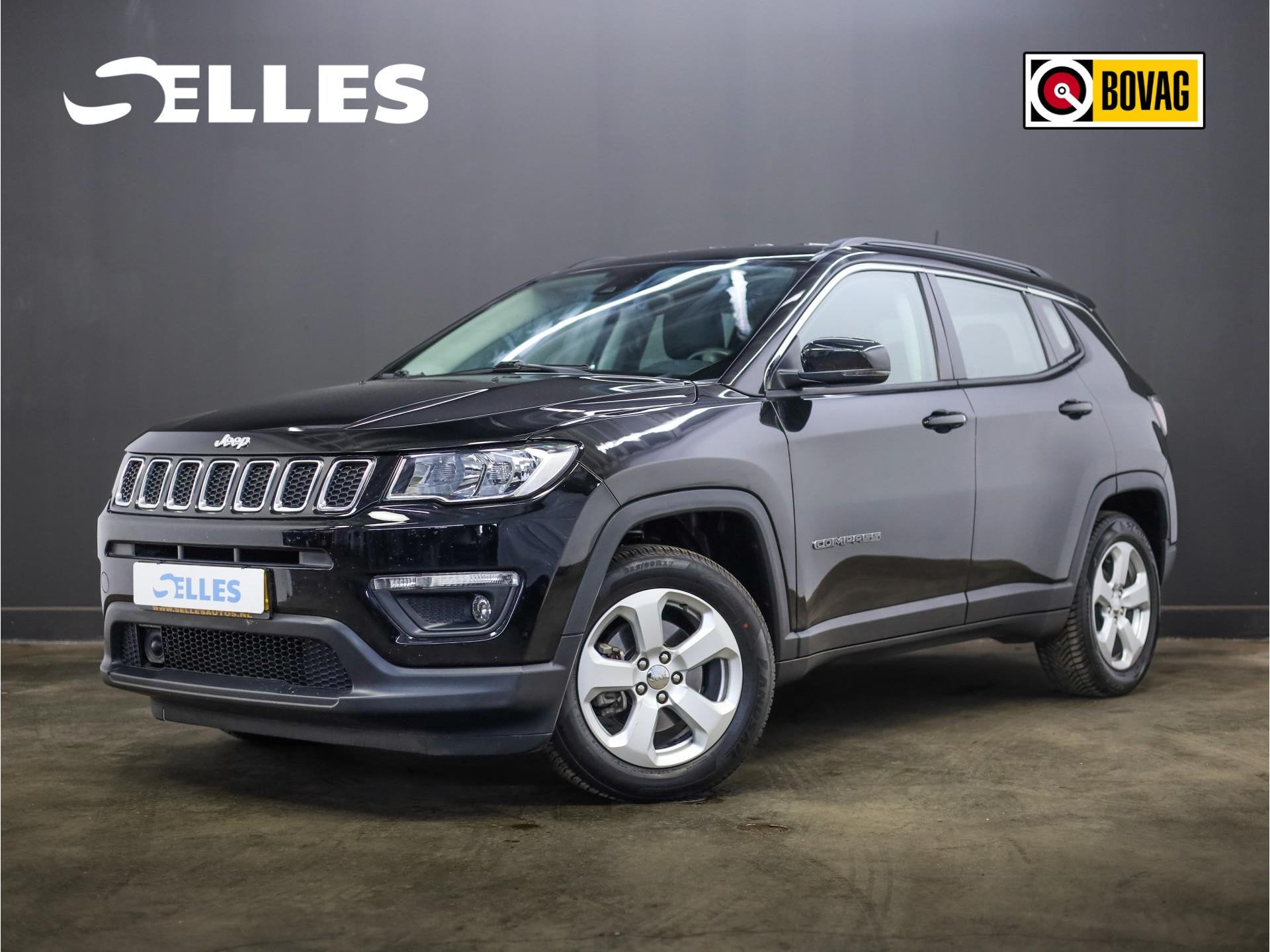 Jeep Compass 1.4 MultiAir Longitude | Trekhaak | Apple Carpl, Auto's, Voorwielaandrijving, 450 kg, Gebruikt, Leder en Stof