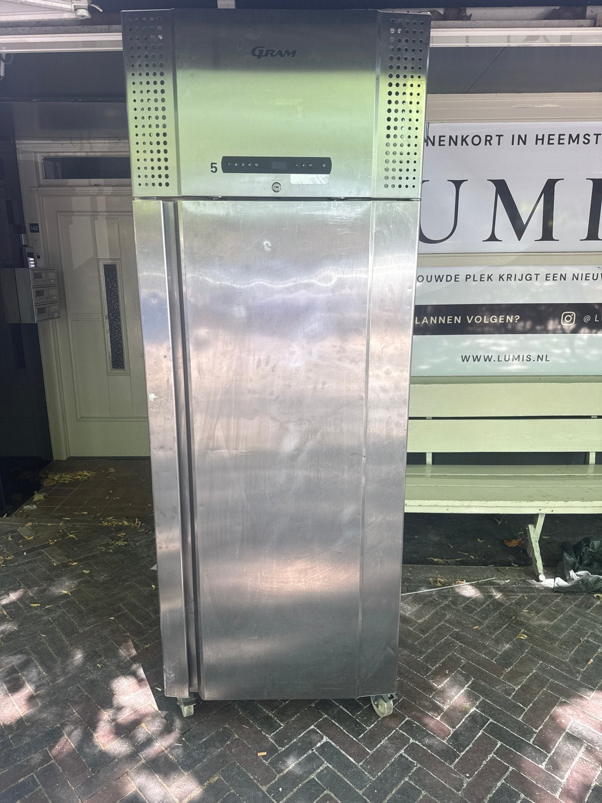Professionele RVS Koelkast - Gram, Ophalen, 200 liter of meer, 60 cm of meer, 160 cm of meer
