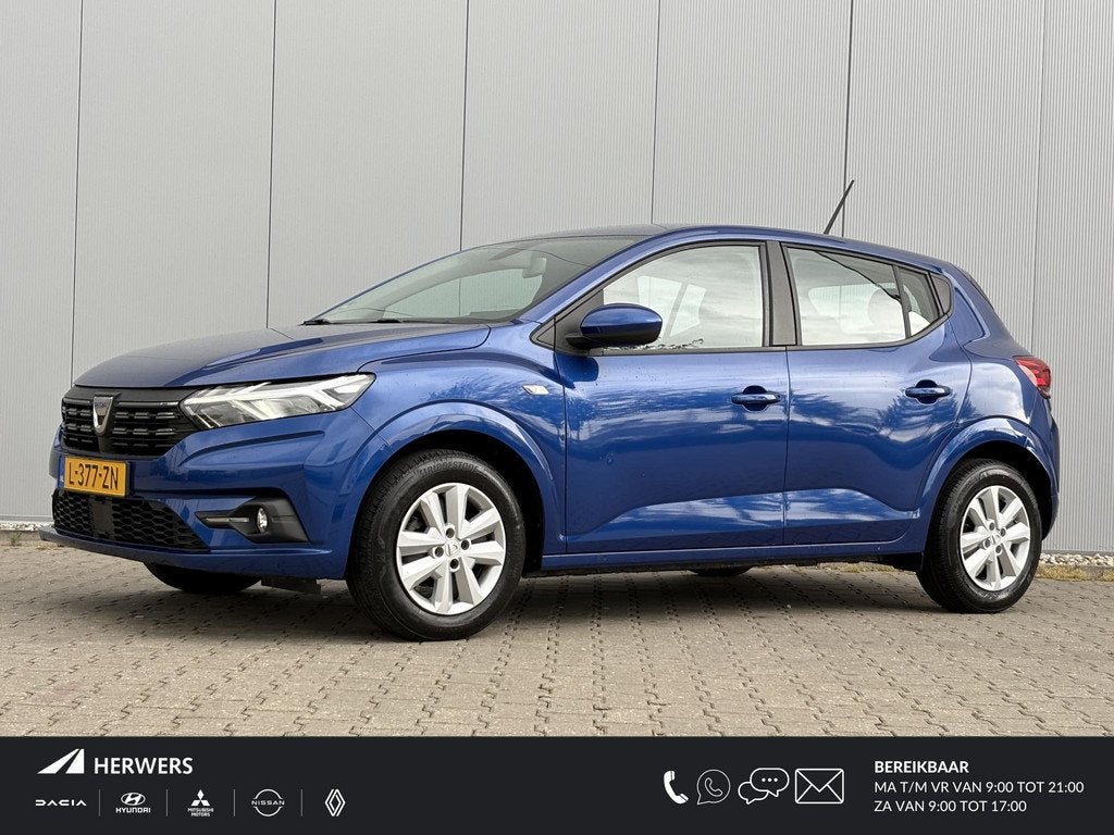 Dacia Sandero 1.0 TCe 90 Comfort / Trekhaak / Navigatie via, Auto's, Dacia, Bedrijf, Te koop, Sandero, ABS, Airbags, Airconditioning