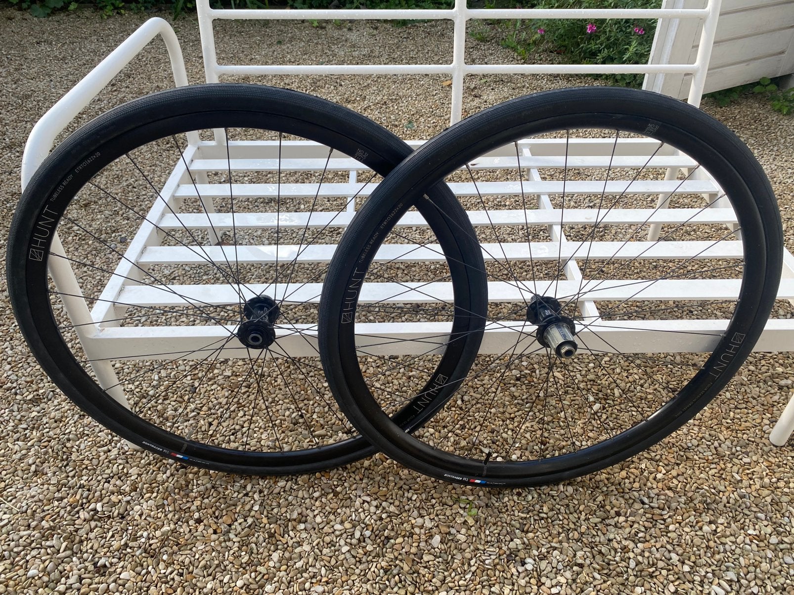 HUNT Four Season Gravel Disc wielset 12mm/15mm/QR, Fietsen en Brommers, Fietsonderdelen, Gebruikt, Aluminium, Racefiets, Ophalen