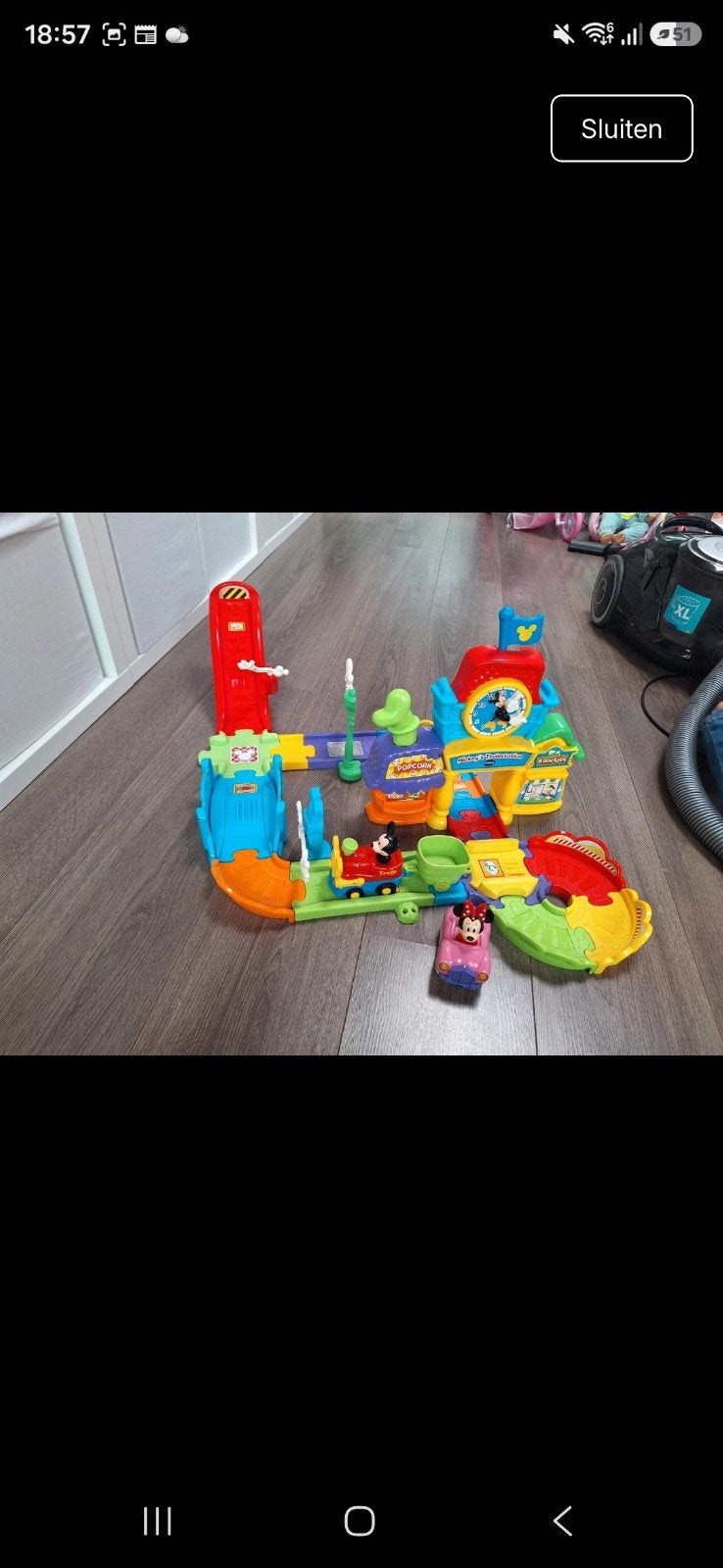 VTech Toet Toet Auto's Mickey Mouse Speelset, Kinderen en Baby's, Speelgoed | Vtech, Ophalen of Verzenden, Zo goed als nieuw, 2 tot 4 jaar