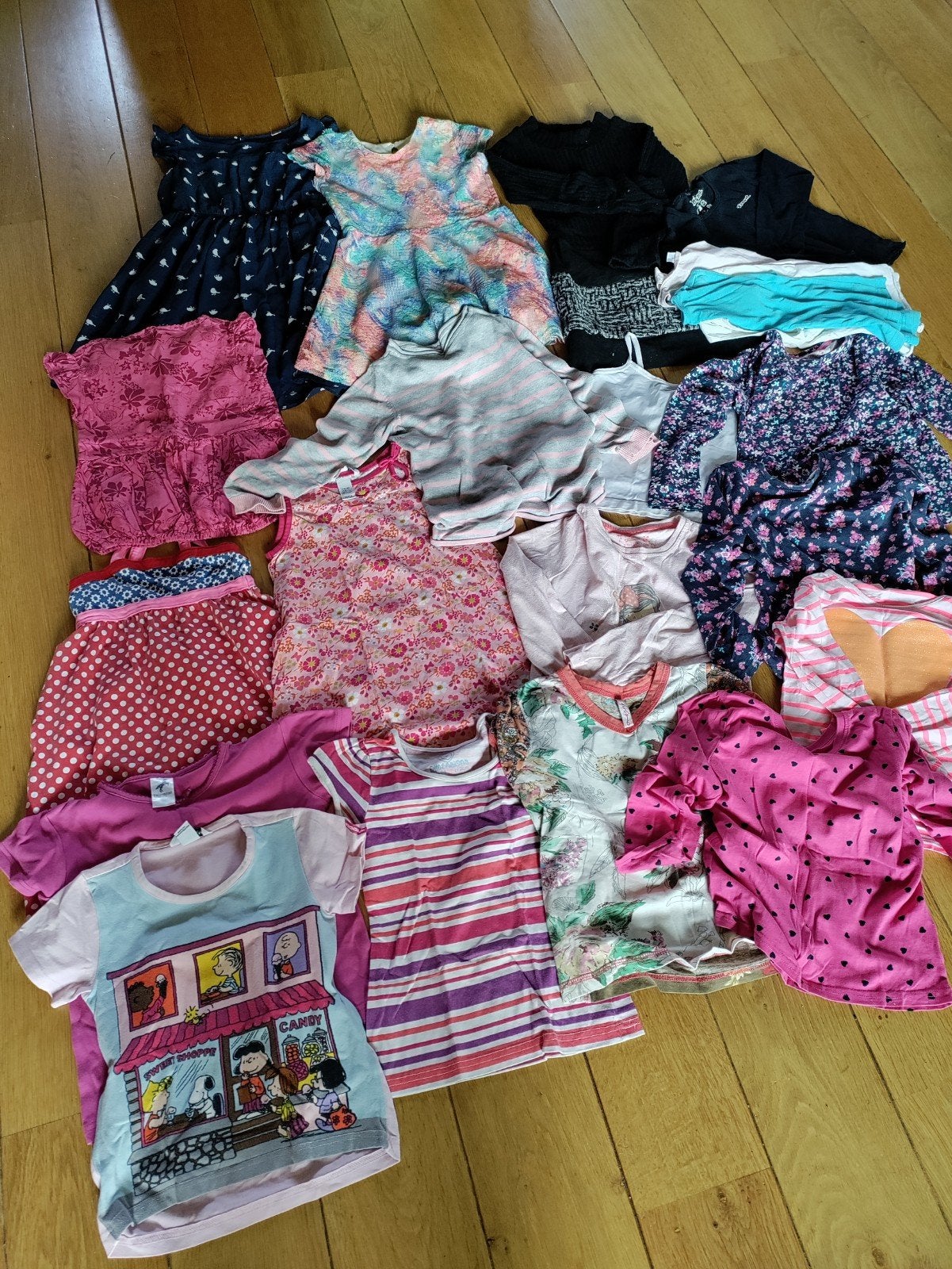 Meisjes kledingpakket maat 122 - 21 stuks, Kinderen en Baby's, Ophalen of Verzenden, Gebruikt, Meisje, Overige typen