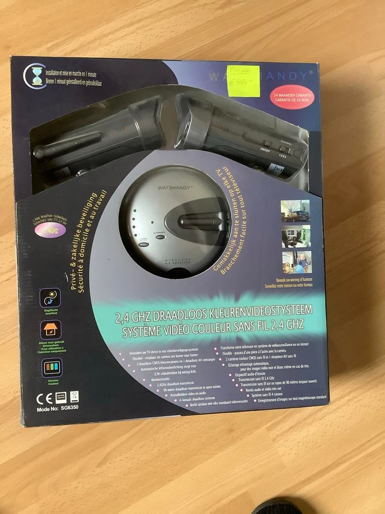 WatsHandy 2.4 GHz Draadloos Kleurenvideosysteem, Ophalen of Verzenden