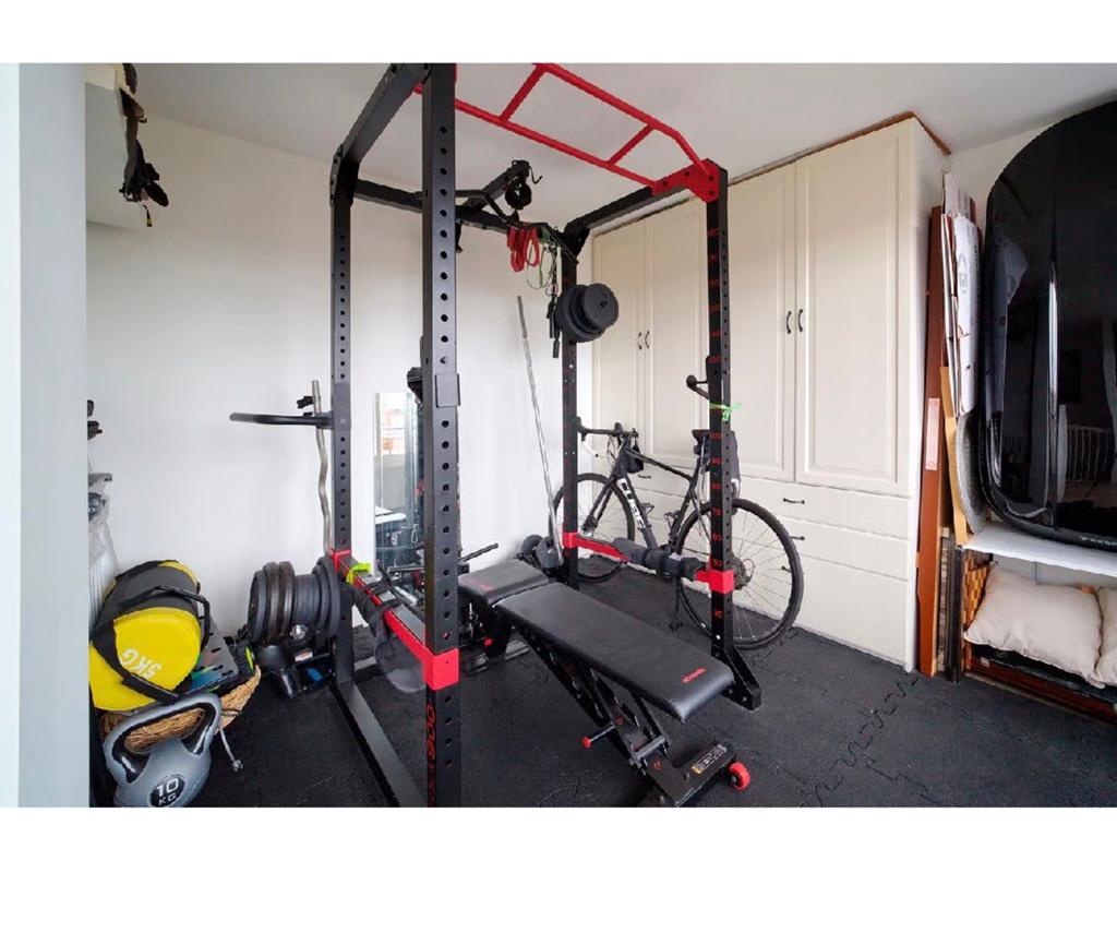 Complete Home Gym Set - Krachtstation en Accessoires, Ophalen of Verzenden, Zo goed als nieuw, Benen, Dumbbell