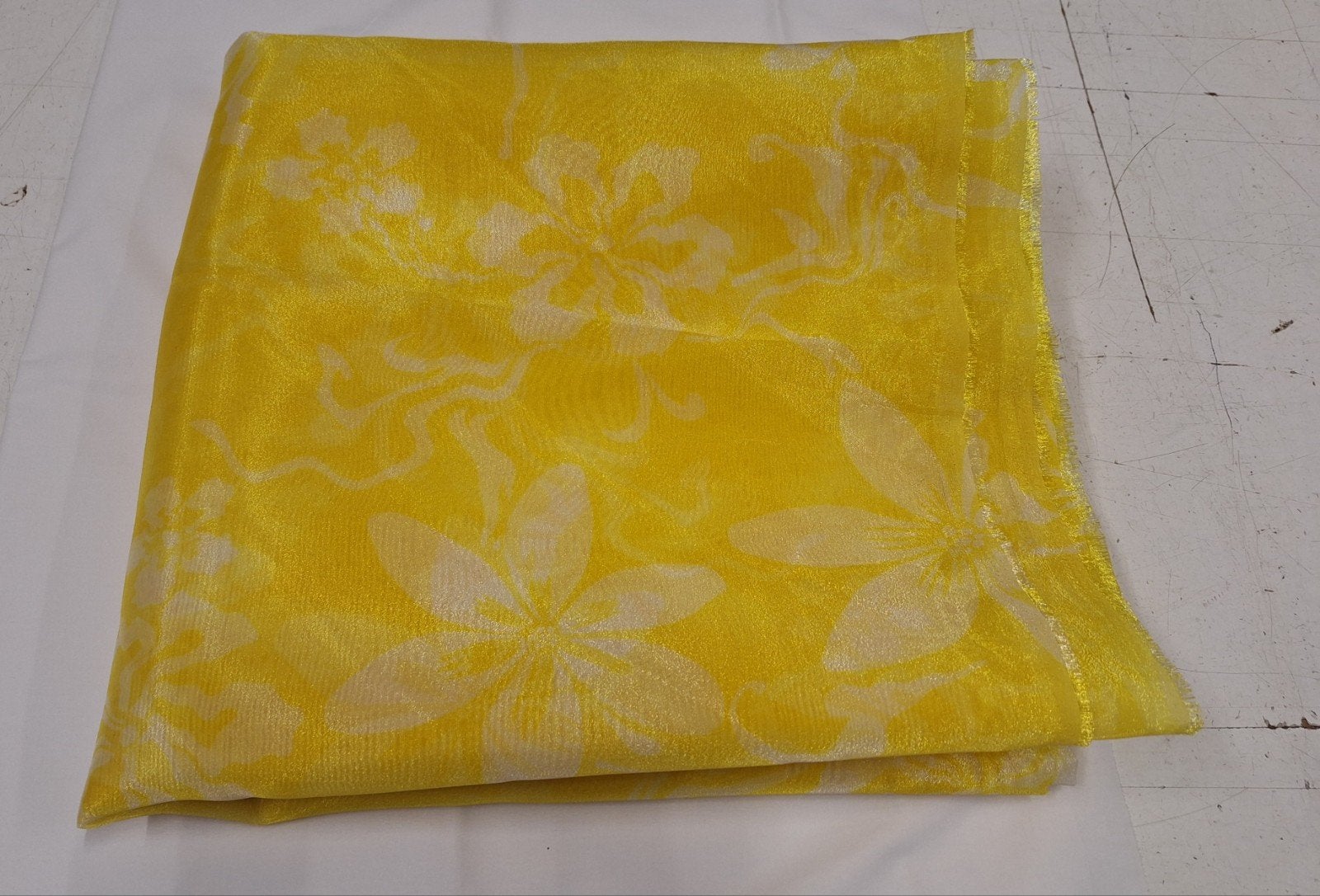 organza, 120 cm of meer, Geel, Ophalen of Verzenden, Polyester