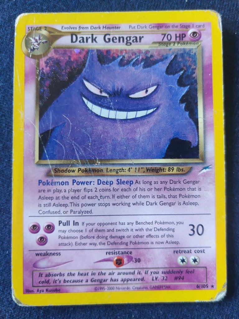 Dark Gengar Holo - Neo Destiny 6/105 - Played, Ophalen of Verzenden, Nieuw