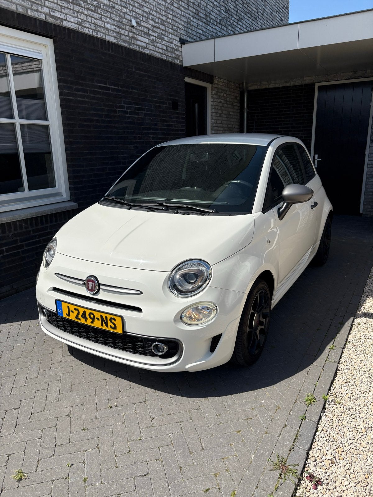 Fiat 500 1.2 Sport 2016 Wit, Voorwielaandrijving, 4 cilinders, 840 kg, Leder en Stof