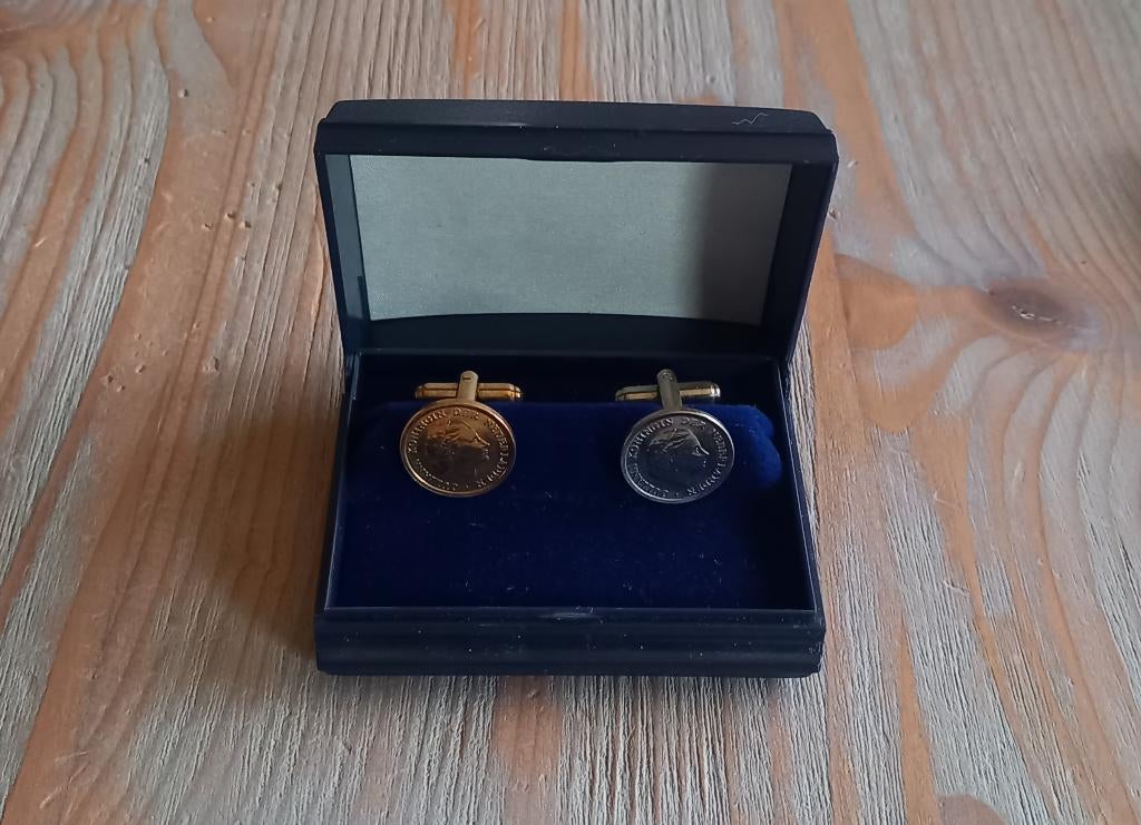 10 cent manchetknopen, Verzenden, Nieuw, Overige materialen, Verzilverd