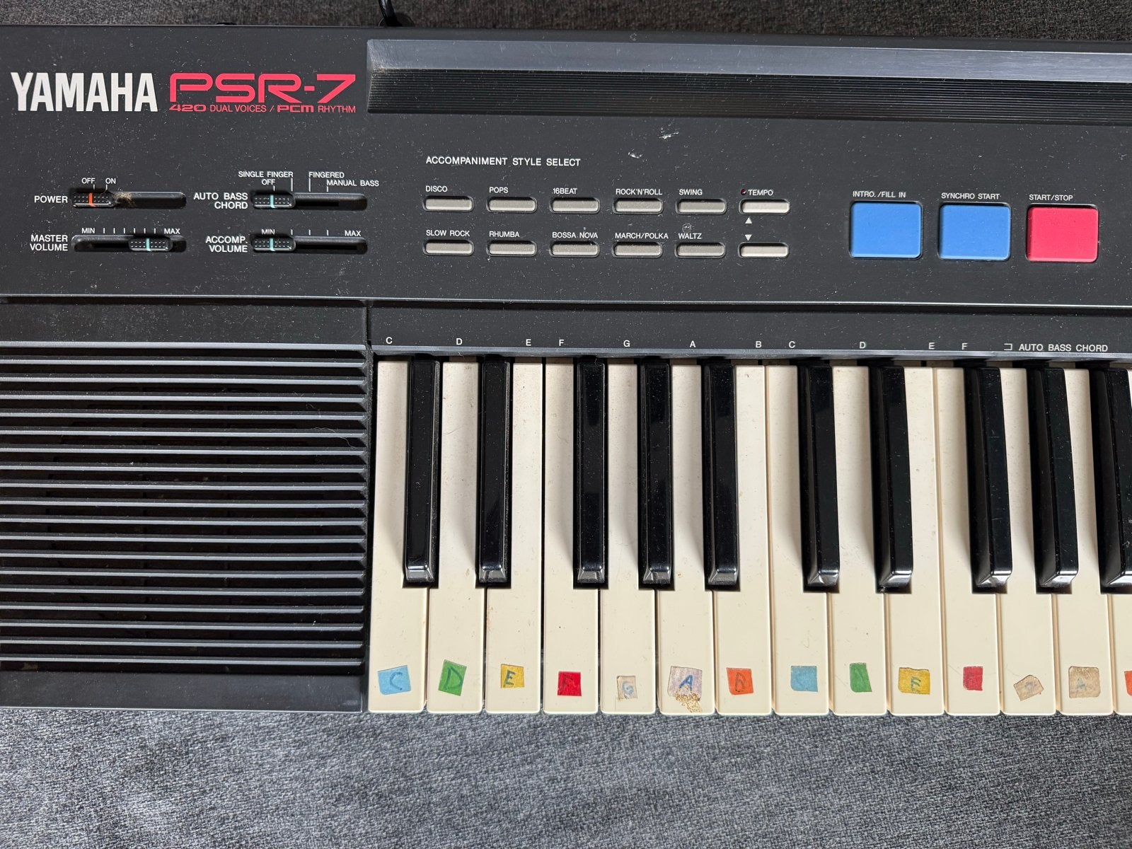 Yamaha PSR-7 Keyboard met 49 toetsen en hoes, Muziek en Instrumenten, Ophalen, Gebruikt, 49 toetsen, Yamaha