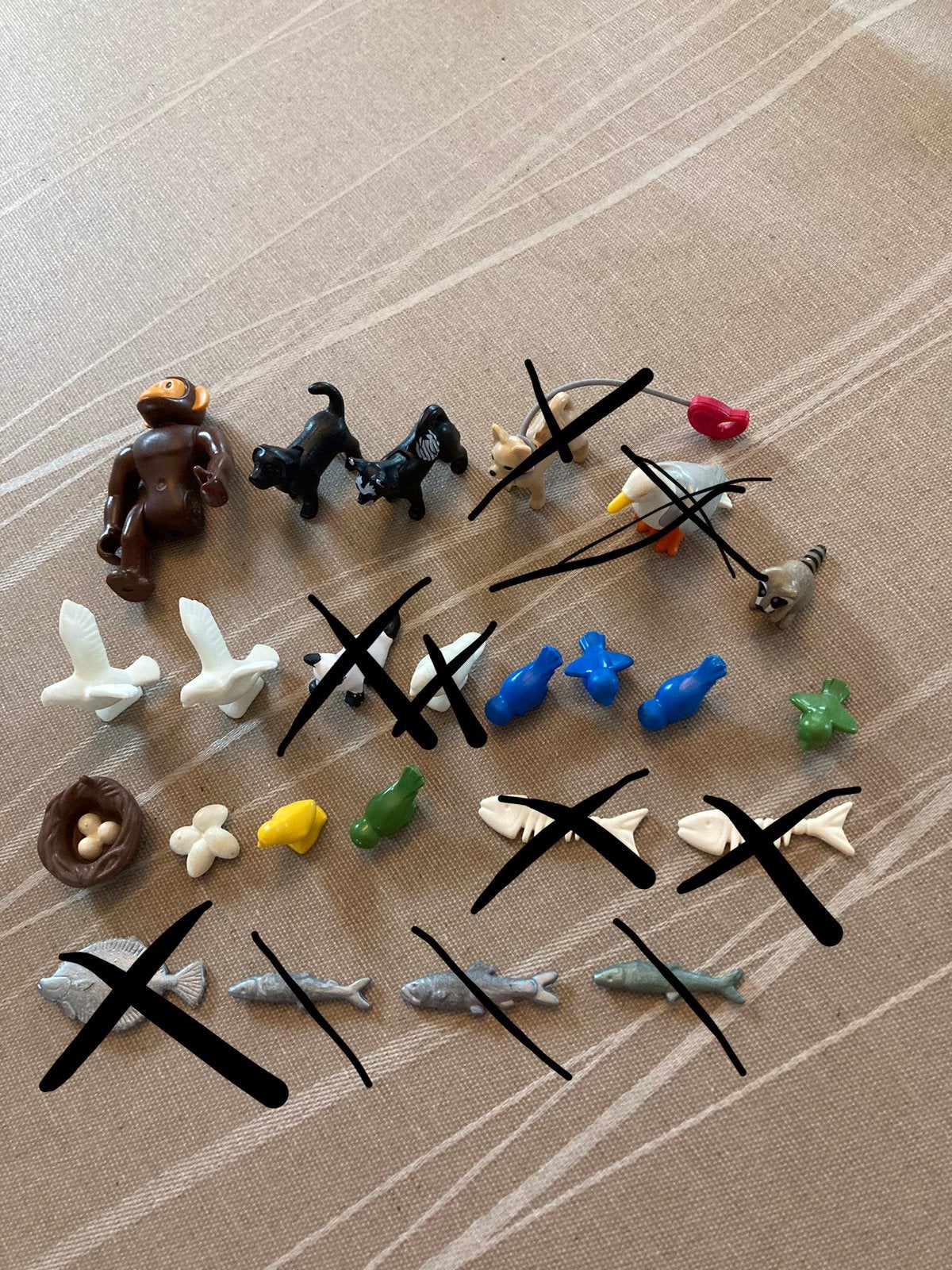 Playmobil hond, duif ed…., Ophalen of Verzenden, Zo goed als nieuw