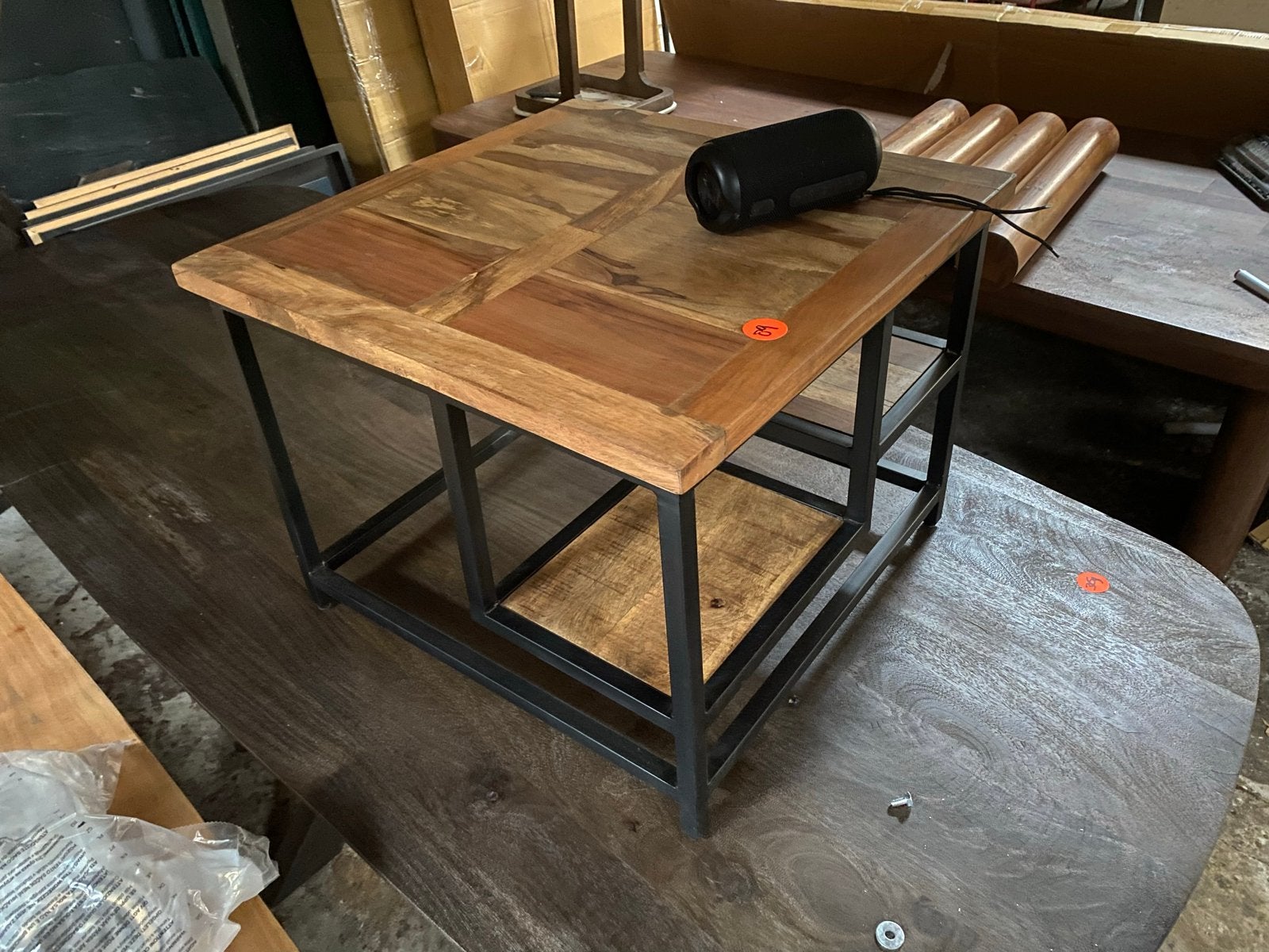 Salontafel 75x75 massief mangohout