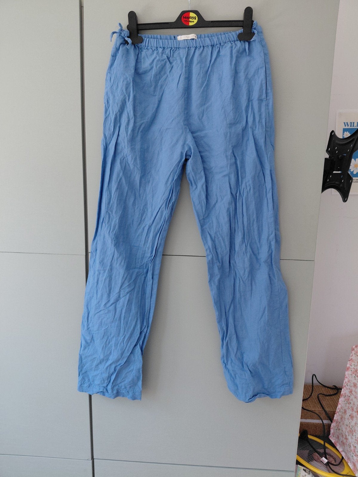 Zara lichtblauwe linnen broek maat 164, Zara, Zo goed als nieuw, Maat 34 (XS) of kleiner, Lang