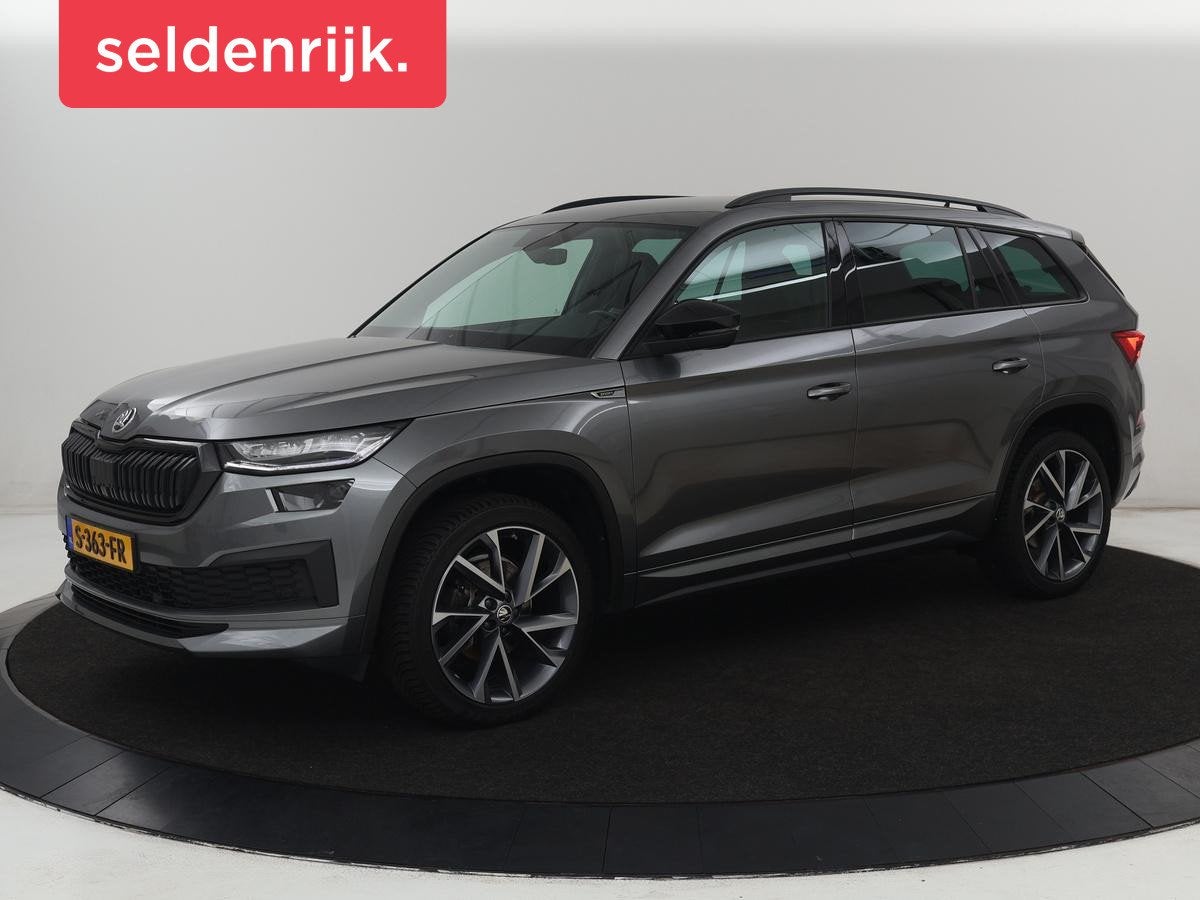 Skoda Kodiaq 1.5 TSI Sportline Business 7 Persoons | Alcanta, Auto's, 4 cilinders, Kodiaq, SUV of Terreinwagen, Zilver of Grijs