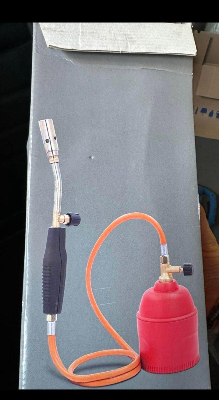 Nieuwe Gasbrander met gasfles - Ideaal voor solderen/onkruid, Tuin en Terras, Onkruidbranders, Ophalen of Verzenden, Nieuw