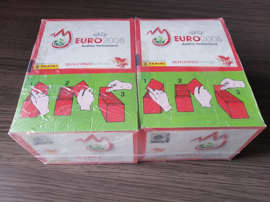 Panini Euro 2008 Gesealde boxen, Ophalen of Verzenden, Nieuw, Buitenlandse clubs, Poster, Plaatje of Sticker