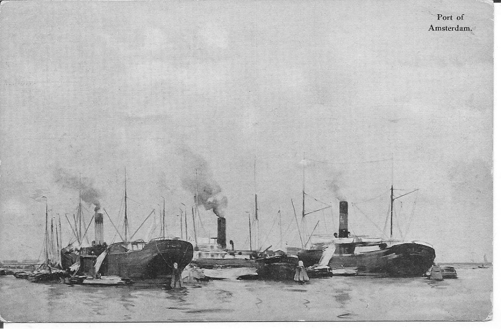 Oude Ansichtkaart: Haven van Amsterdam., Ophalen of Verzenden, Voor 1920, Ongelopen, Noord-Holland