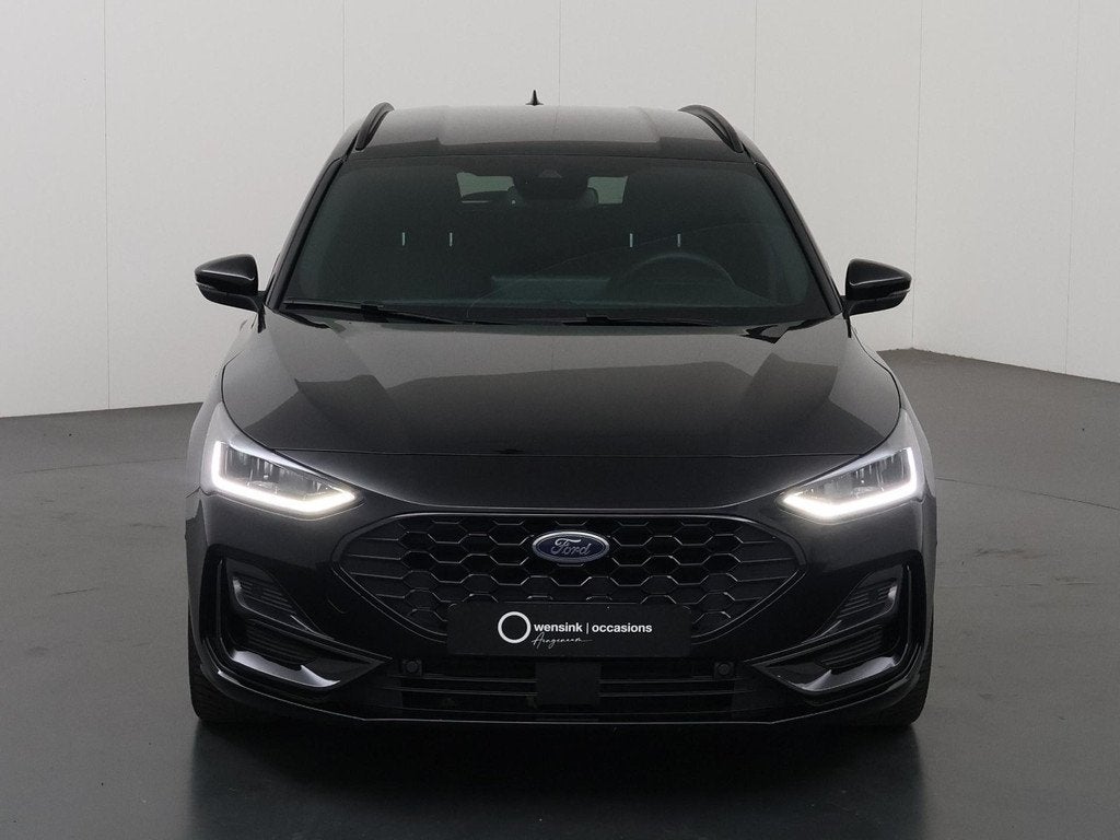 Ford Focus Wagon 1.0 EcoBoost Hybrid ST Line X | Afneembare, Auto's, Ford, Gebruikt, Zwart, Handgeschakeld, 19 km/l