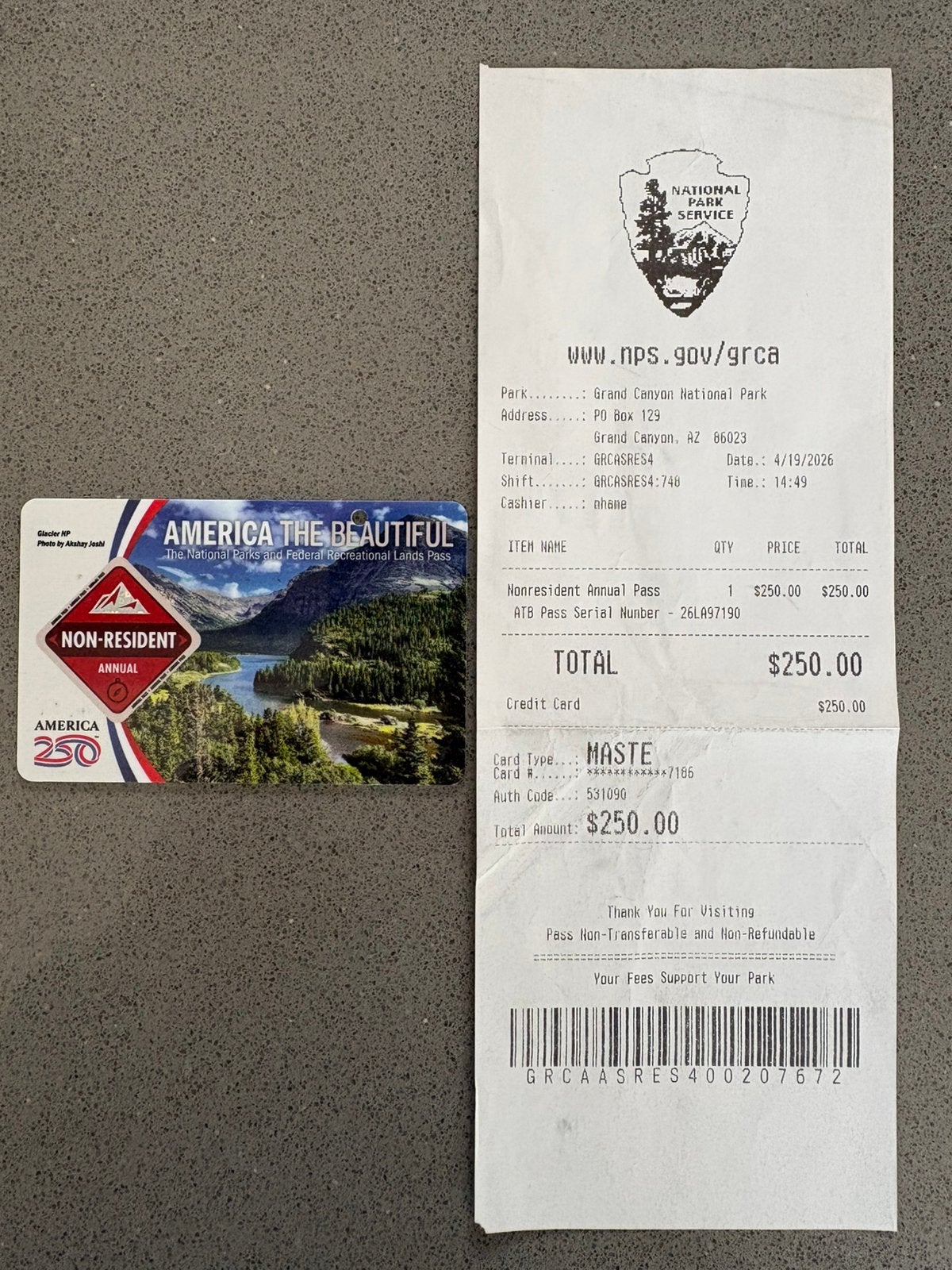 NPS - America The Beautiful pass geldig t/m april 2027