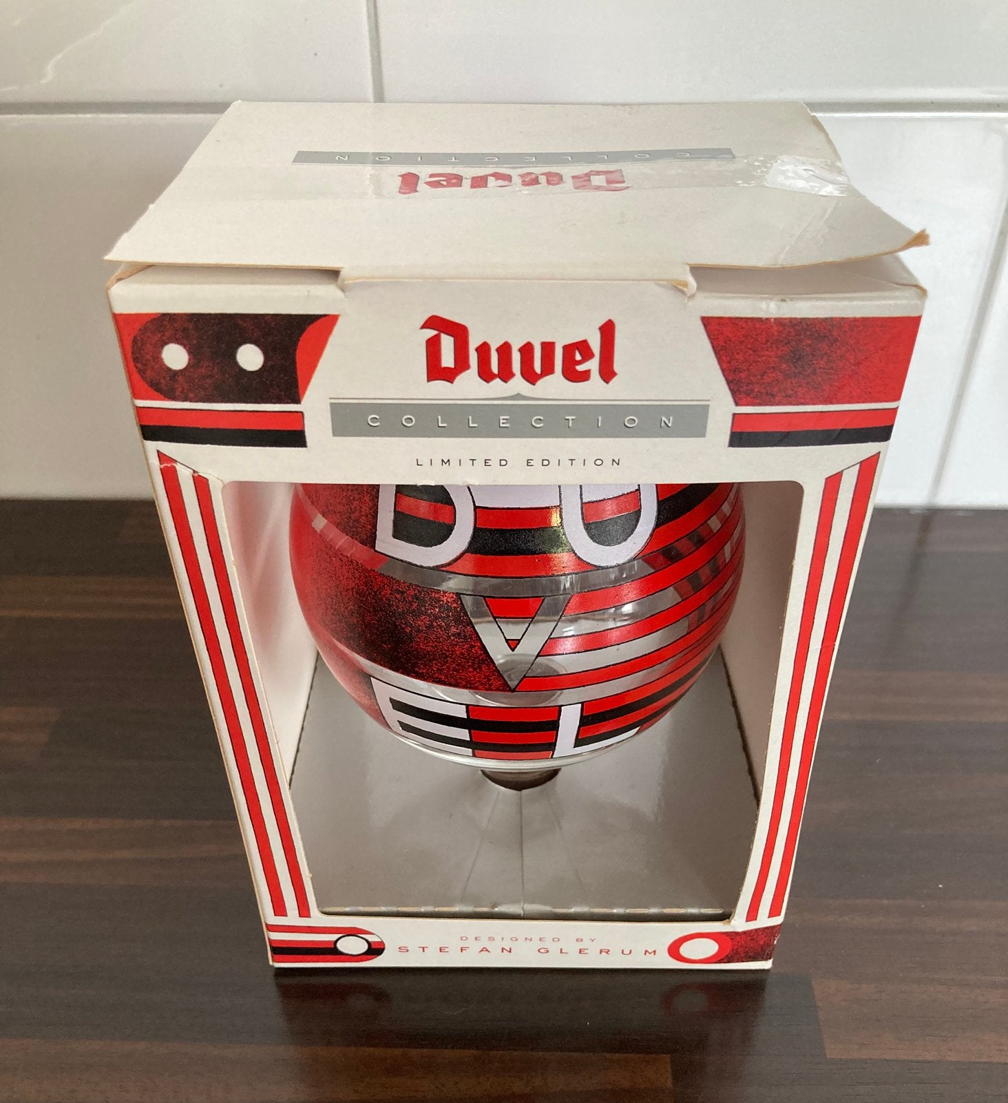 Mooi Duvel glas Stefan Glerum nieuw, Ophalen of Verzenden, Nieuw, Glas of Glazen, Duvel