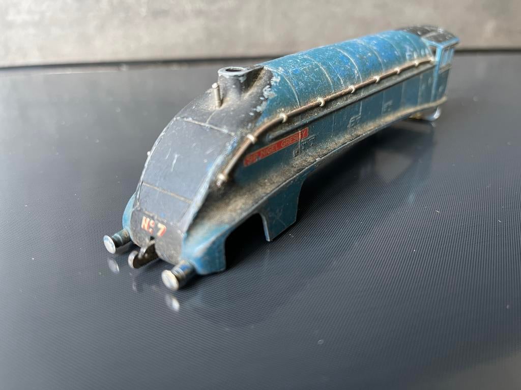 Hornby no. 7 stoomlocomotief shell spoor 00, Overige merken, Gebruikt, Locomotief, Gelijkstroom of Wisselstroom