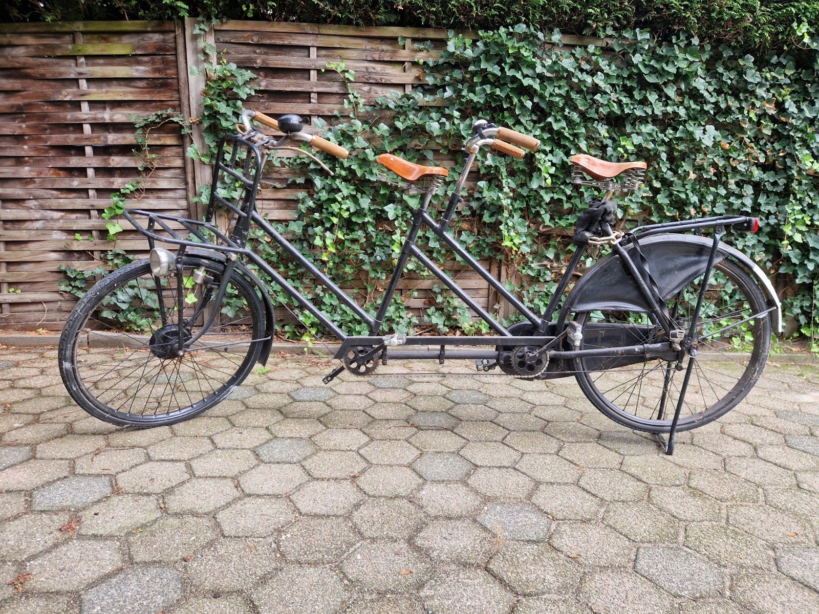 Oude tandem fiets, Ophalen, Minder dan 10 versnellingen, Gebruikt, 55 cm of meer