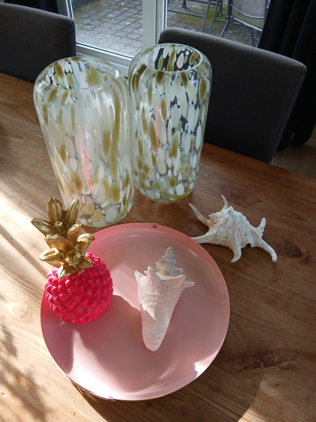 Decoratie, Ophalen, Zo goed als nieuw, Rond, Hout
