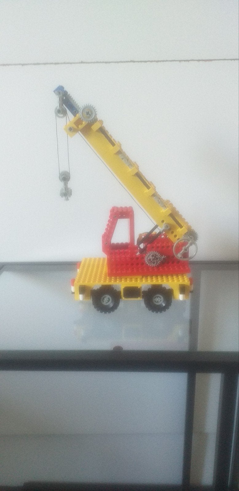 lego nr 855   mobiele kraan, Kinderen en Baby's, Gebruikt, Lego, Ophalen of Verzenden, Compleet